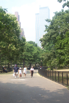 Image of the WTC from the Battery Park area.